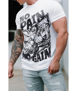 Lovely Casual Printed White T-shirt