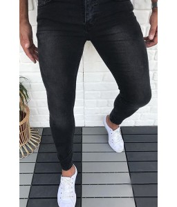 Lovely Casual Basic Skinny Black Jeans
